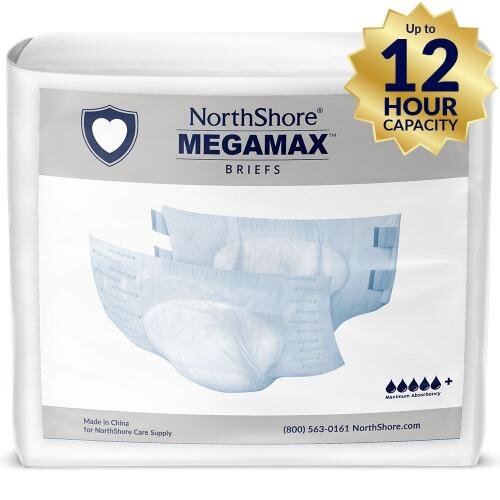 NorthShore MEGAMAX Diaper, White