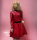 Kleid - JENNY Latex 0,5-rot-Maßanfertigung