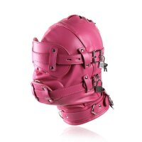 Soundproof Isolation Mask with Dildo Gag bordorot