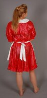 ANNALENA PVC Dress with Apron & Ruffles